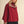 Rustic Red Bubble Hem Houndstooth Coat