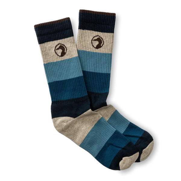 Stripe Cotton Sock - Stone