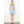 Light Blue Sleeveless Abstract Pattern V-Neck Dress