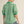 Short Kelly Green Puff Sleeves High Neck Stripe Top