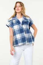 Plaid Button Up Vest