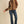 Suede Chocolate Brown Embroidered Top