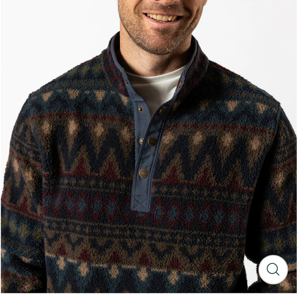 Pineview Fleece 1/4 Snap Pullover NAVY