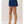 Denim Smocked Waist Side Pockets Shorts