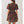 Chocolate Border Print Belted Mini Dress