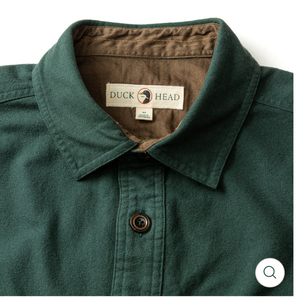Slater Moleskin Overshirt Spruce Green