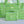 Petal Garden Green Signature Small Cosmetic Bag