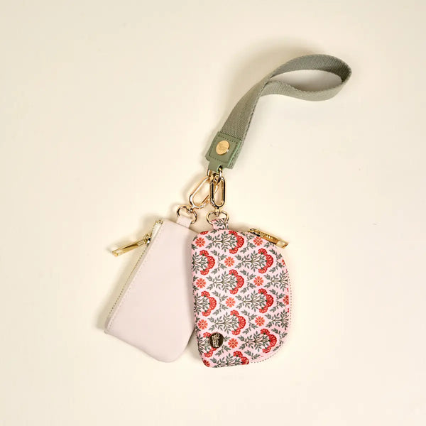 Dynamic Duo Pouch Wristlet–Everbloom Dusty Rose