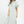 Sage Striped Mixed V-Neck Midi Dress