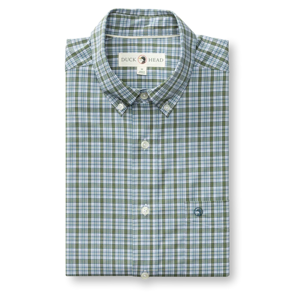 Performance Poplin Sport Shirt - Mossy Bark