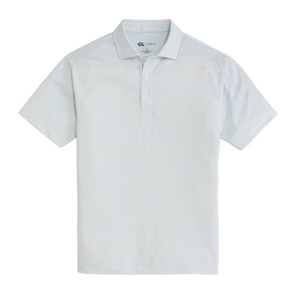 Tour Stripe Performance Pique Polo - Mallard Green