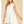 Off- White Sleeveless Dropped Waist Relaxed Fit Shirt Dress