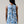 Ciela Floral Benson Trapeze Mini Dress White Blues