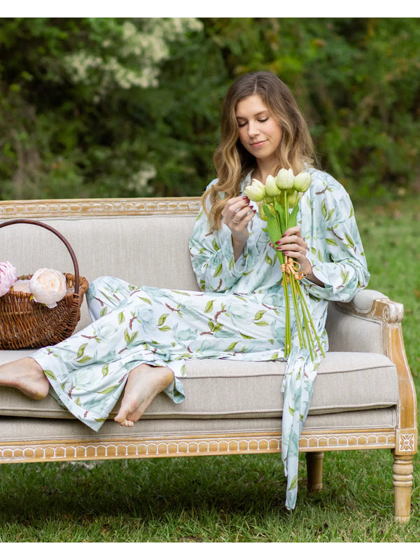 Audrey Sleep Pants Aqua/Multi