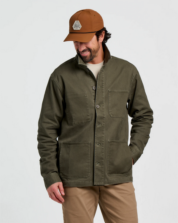 Men's Folly Twill Chore Coat - Dark Forest