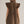 Black & Tan Gingham Ruffle Sleeve Mini Dress w Shirt-Style Neckline
