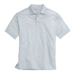 Birdie Stripe Performance Polo: Mushroom