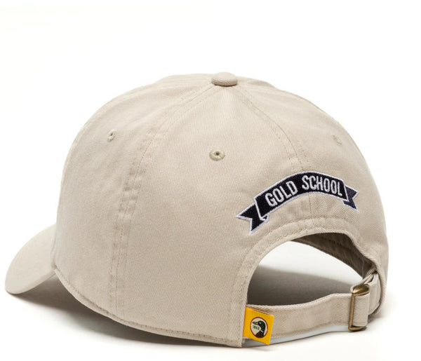 Gold School Twill Hat - Stone