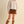 Cream Floral Lace Trim Button Up Top w Long Puff Sleeves