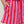 Striped Red & Pink Striped Elastic Waist Shorts w Scallop Hem