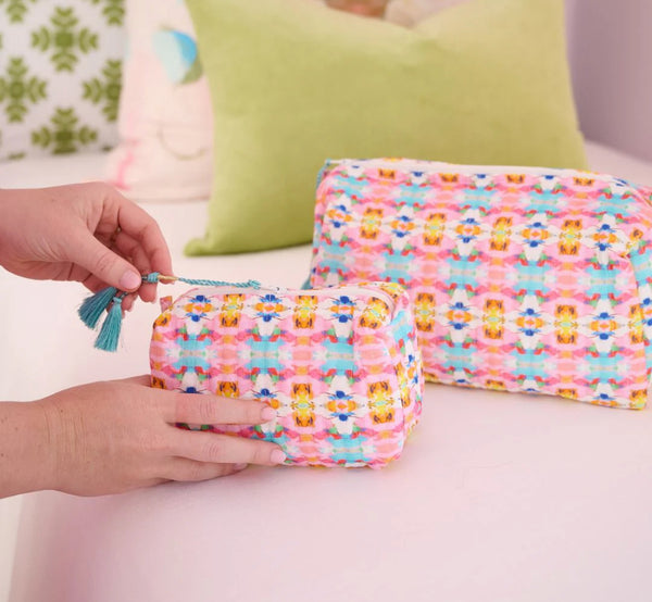 Sumner Pink Small Cosmetic Bag