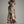 Olive Printed Long Balloon Sleeve Midi Dress