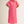 Roll Up Fuchsia Sleeves Button Down Dress