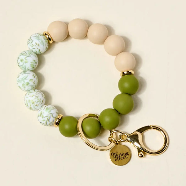 Hands–Free Keychain Wristlet–Olive Branch