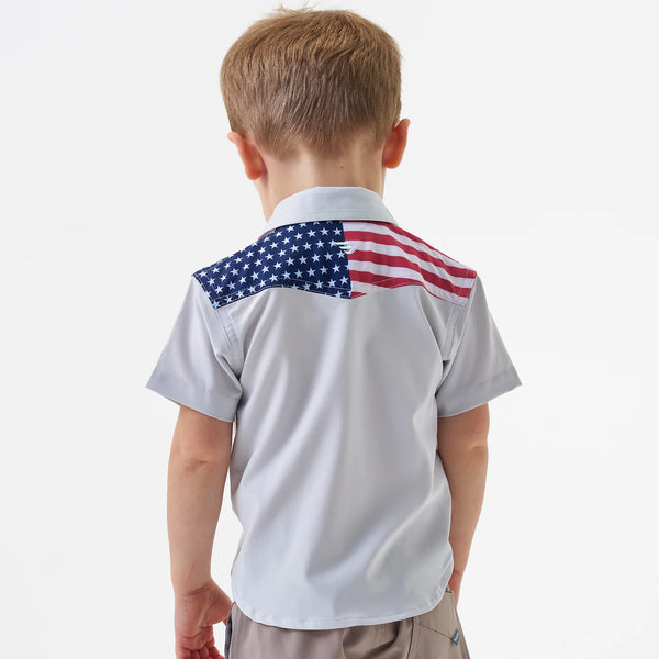 Youth Performance Western Shirt - All American