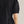 Solid Black Puff Sleeve Mini Dress w Round Neck