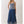 Navy Embroidered Border Pleated Maxi Skirt