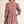 Drawstring Tie Detail Sleeves Burgundy Polka Dot Dress