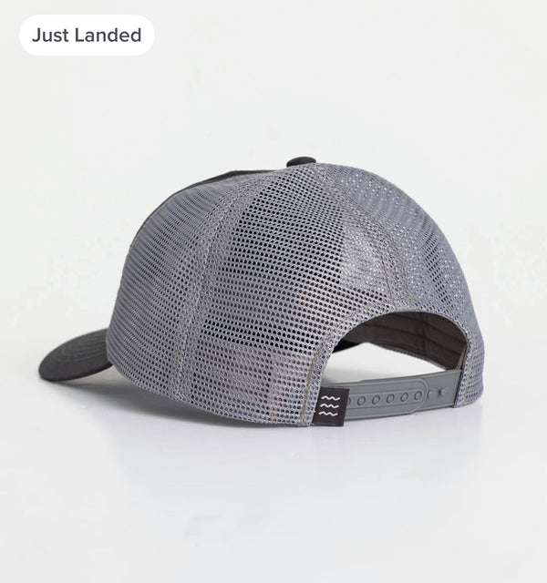 Low Pro Badge Trucker Hat - Washed Navy