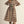Black Multi Long Sleeves Button Down Floral Midi Dress w Belt