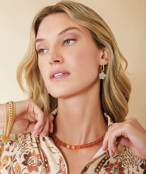 Mystic Stone Necklace Optic Peach