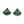 Green Porcelain Earrings
