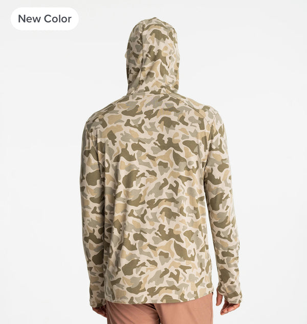 Men's Bamboo Shade Hoodie - Barrier Island Camo