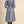 Dusty Denim Blue Belted Button Down Midi Dress