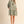 Olive Floral Jacquard Smocked Mini Dress