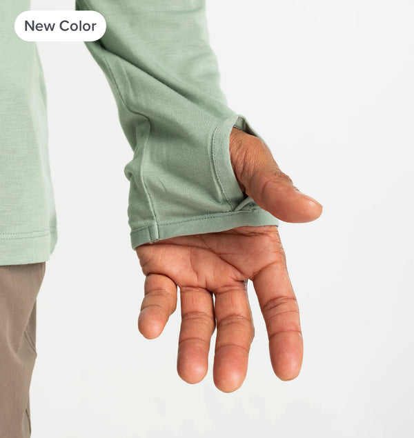 Men's Bamboo Lightweight Hoodie - Palm Green