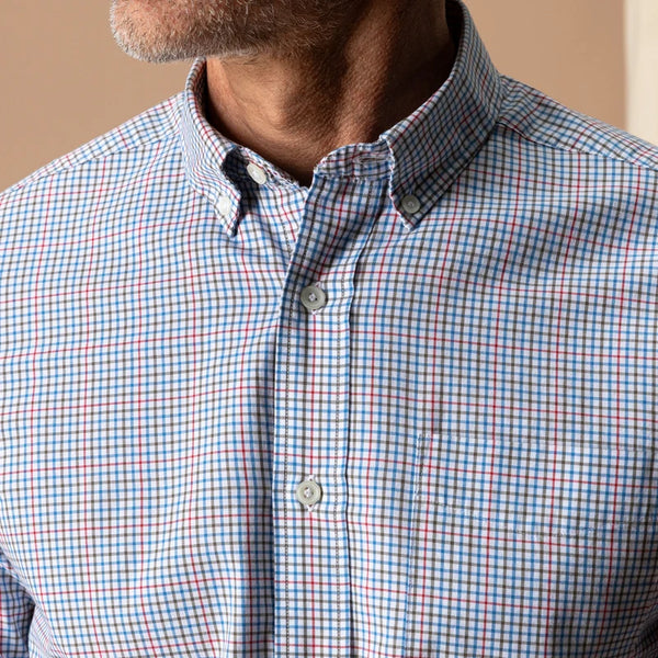 Cotton Twill Sport Shirt - Deep Water