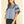 Boho Embroidred Blue Puff Sleeve Blouse