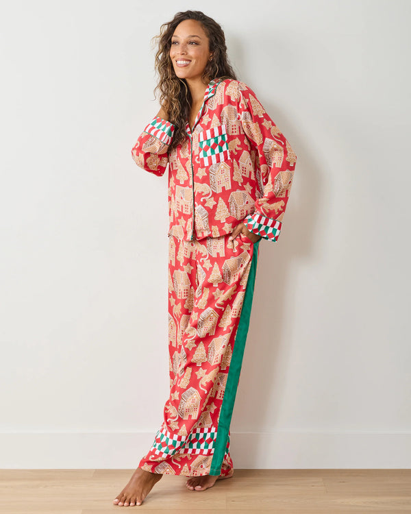 Eco Satin Rittenhouse Set in Gingerbread Party