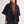Black Half Sleeves Double-Breasted Short Coat