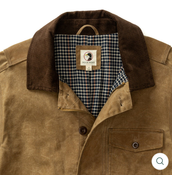 Waxed Duck Canvas Rancher Jacket Umber Brown