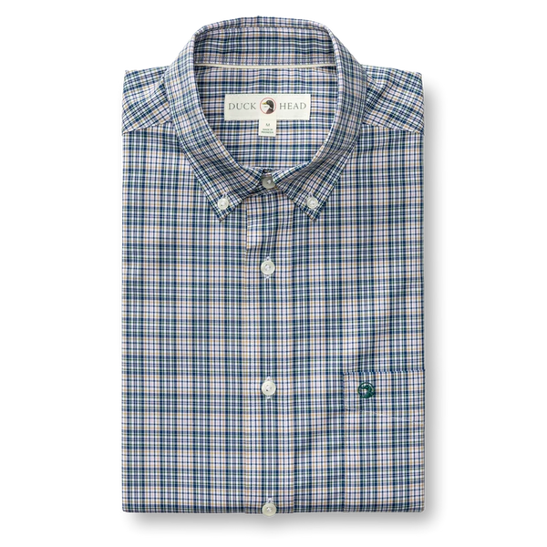 Performance Poplin Sport Shirt - Navy Peony