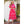 Floral Puff Sleeve Tiered Maxi Dress Pink