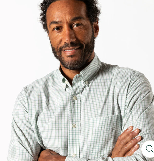 Cotton Cashmere Poplin Sport Shirt - Sage Green