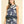 Floral Navy Sleeveless Crop Top