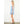 Light Blue Sleeveless Abstract Pattern V-Neck Dress
